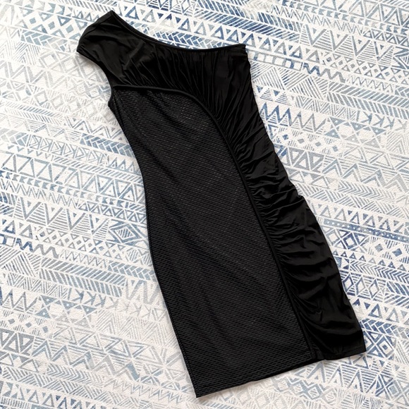 Andrew Marc One Shoulder Dress - Picture 2 of 8